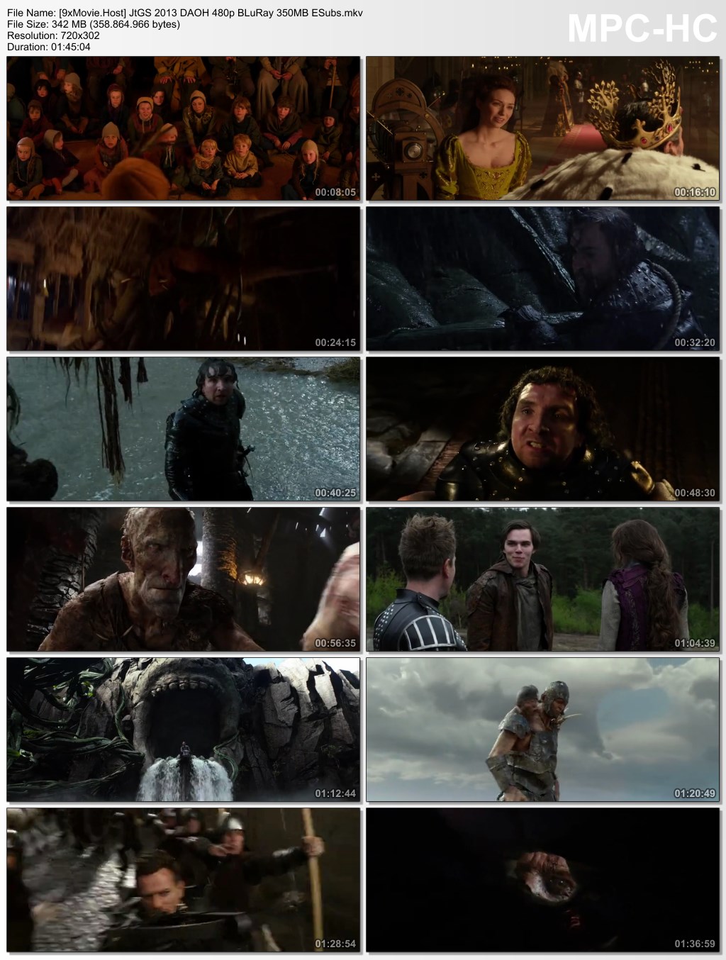 Jack the Giant Slayer 2013 Dual Audio ORG Hindi 480p BluRay x264 350MB ESubs