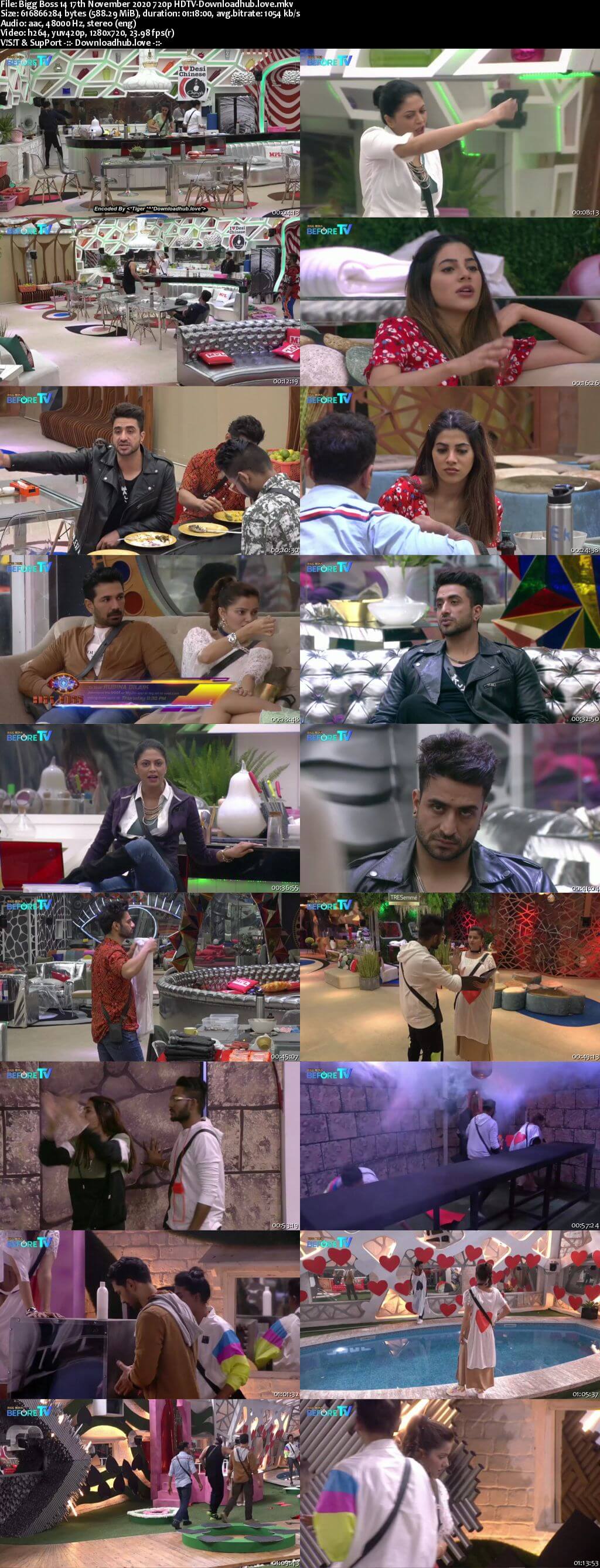 Bigg Boss 14 17th November 2020 Episode 45 720p 480p HDTV