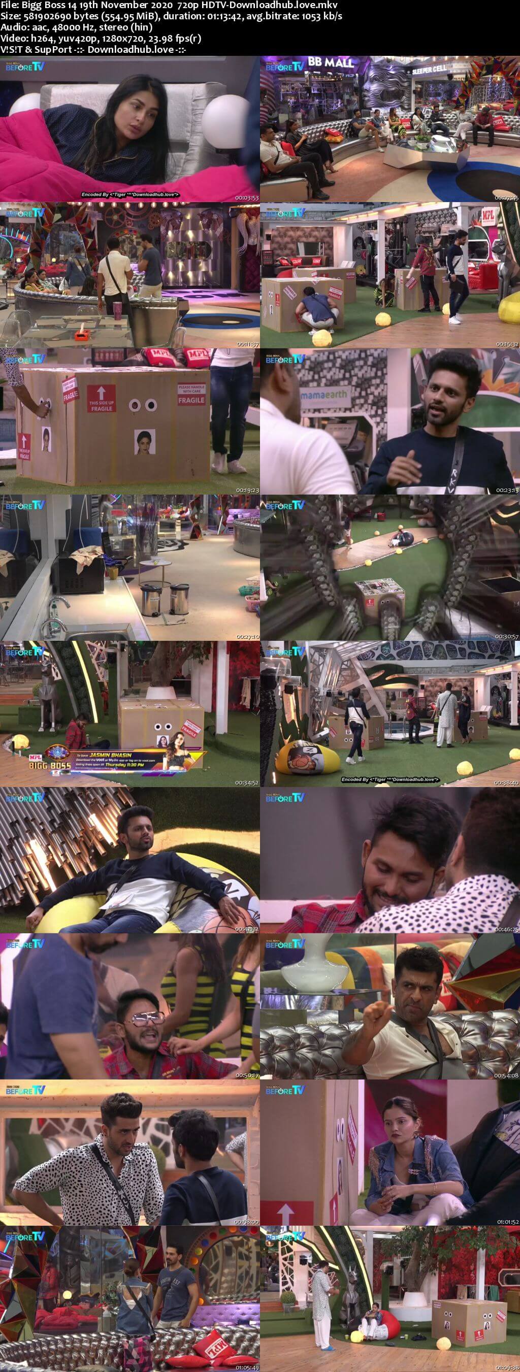 Bigg Boss 14 19th November 2020 Episode 47 720p 480p HDTV