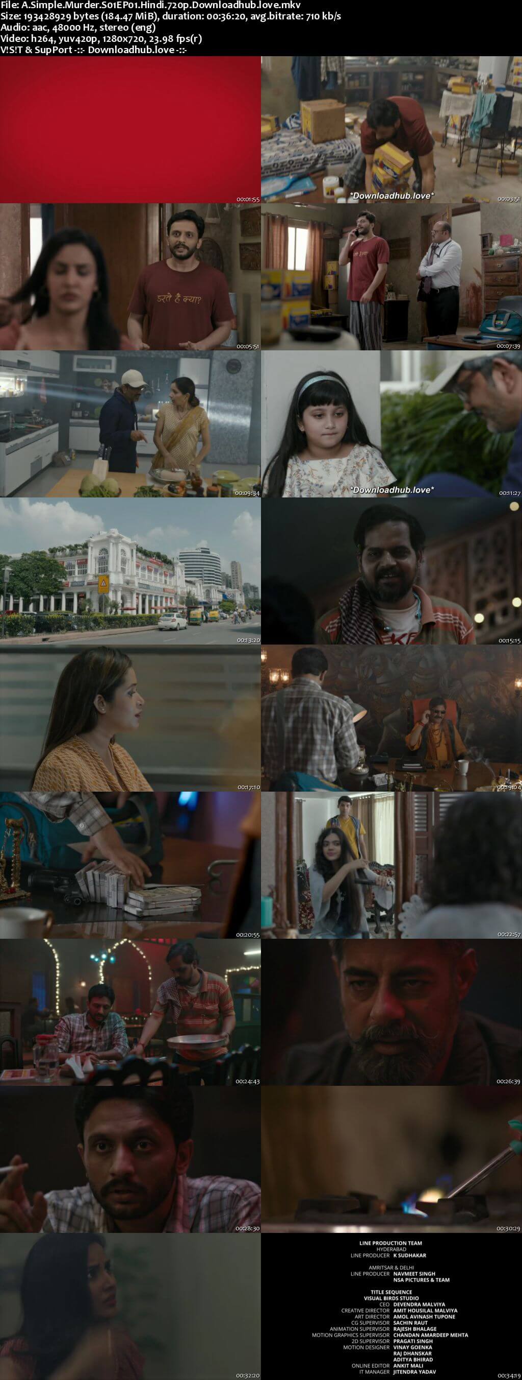 A Simple Murder 2020 Hindi Season 01 Complete 720p HDRip x264