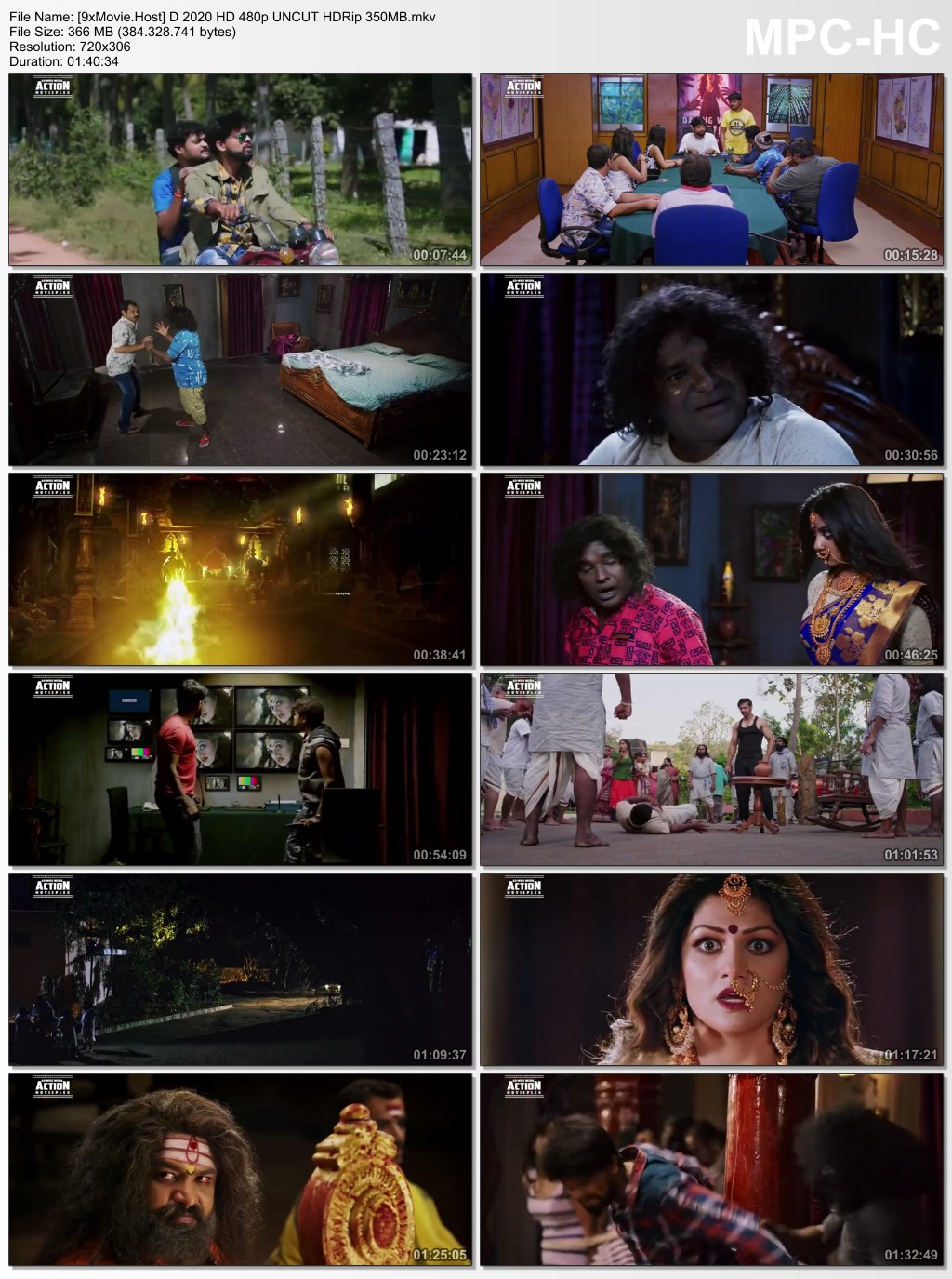 Damayanthi 2020 Hindi Dubbed 480p UNCUT HDRip x264 350MB