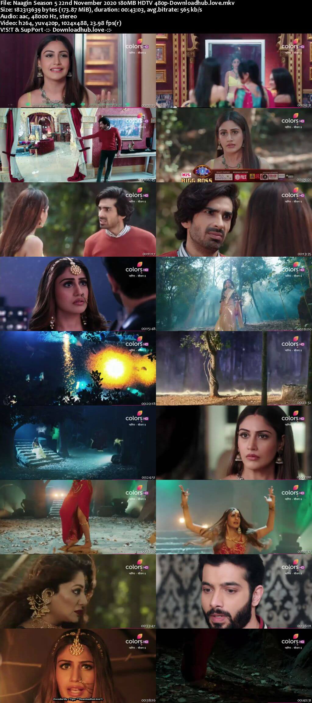 Naagin Season 5 22nd November 2020 180MB HDTV 480p