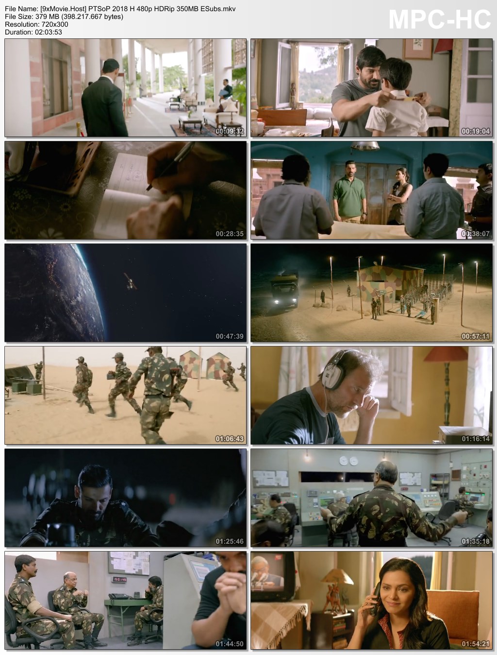 Parmanu The Story of Pokhran 2018 Hindi 480p HDRip x264 350MB ESubs