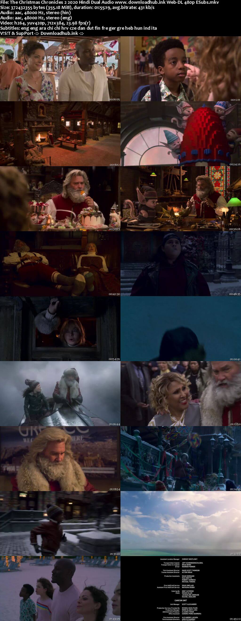 The Christmas Chronicles 2 2020 Hindi Dual Audio 350MB Web-DL 480p ESubs