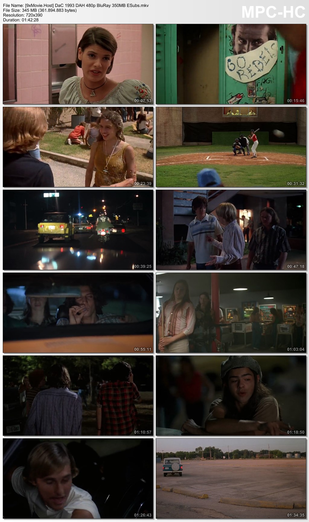 Dazed and Confused 1993 Dual Audio Hindi 480p BluRay x264 350MB ESubs