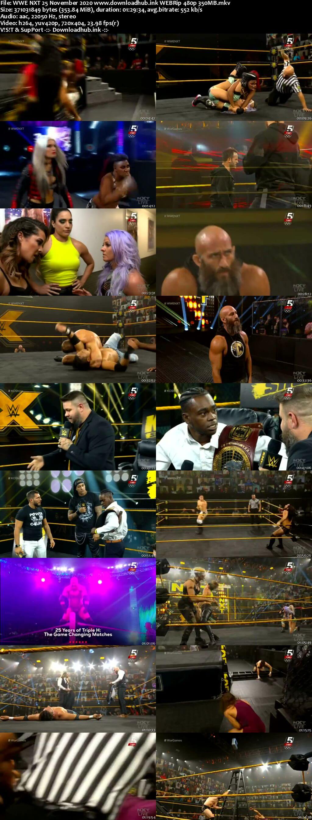 WWE NXT 15th November 2020 350MB HDTV 480p