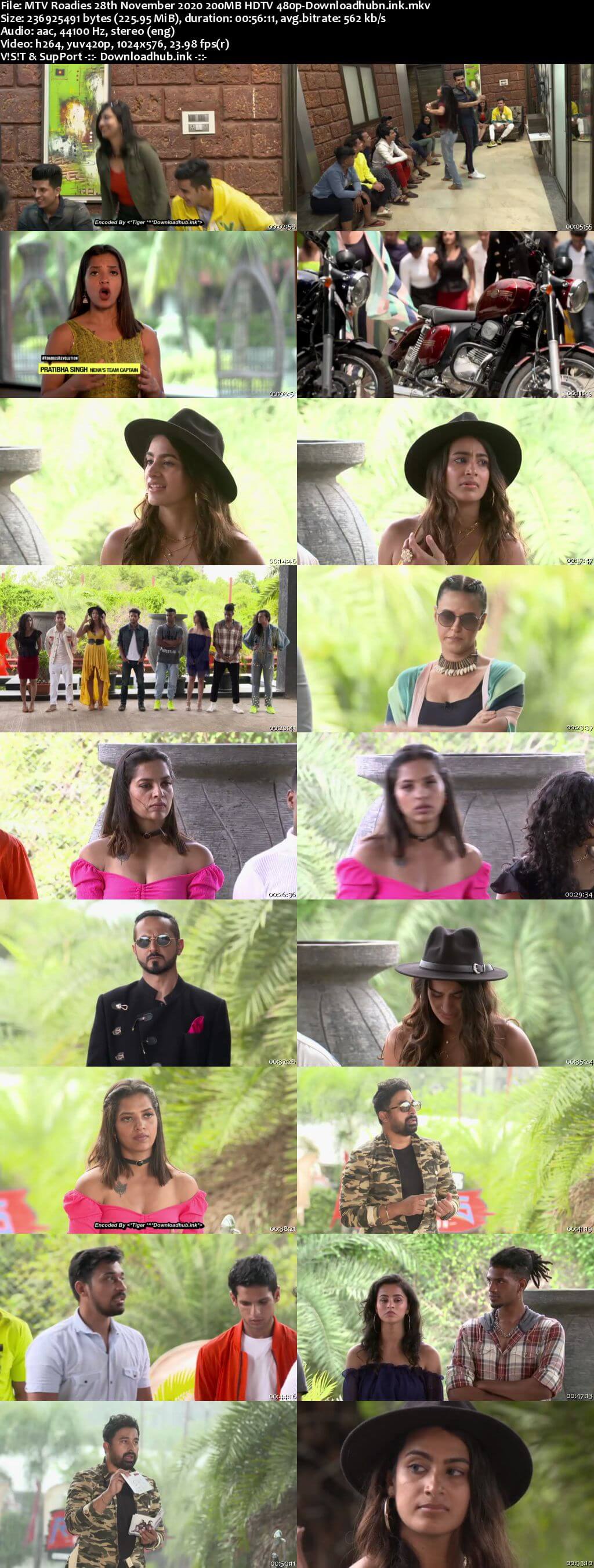 MTV Roadies 28th November 2020 200MB HDTV 480p