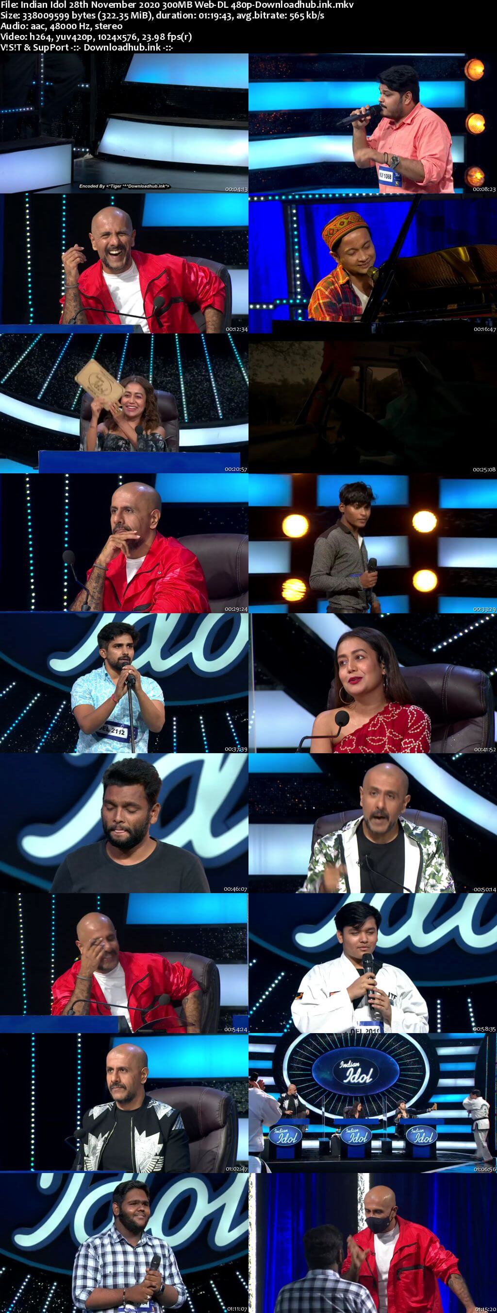 Indian Idol 28 November 2020 Episode 01 Web-DL 480p