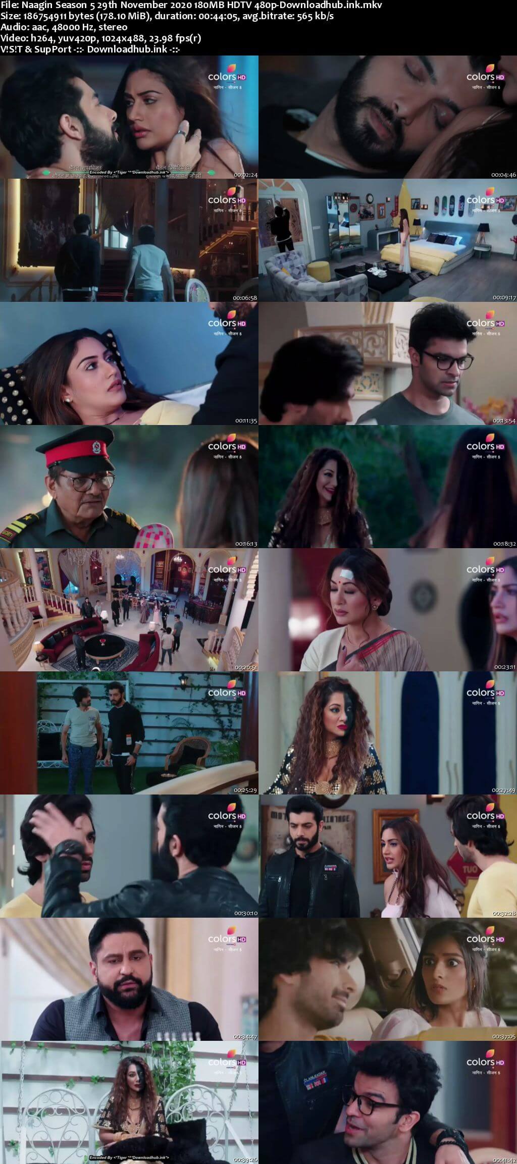 Naagin Season 5 29th November 2020 180MB HDTV 480p