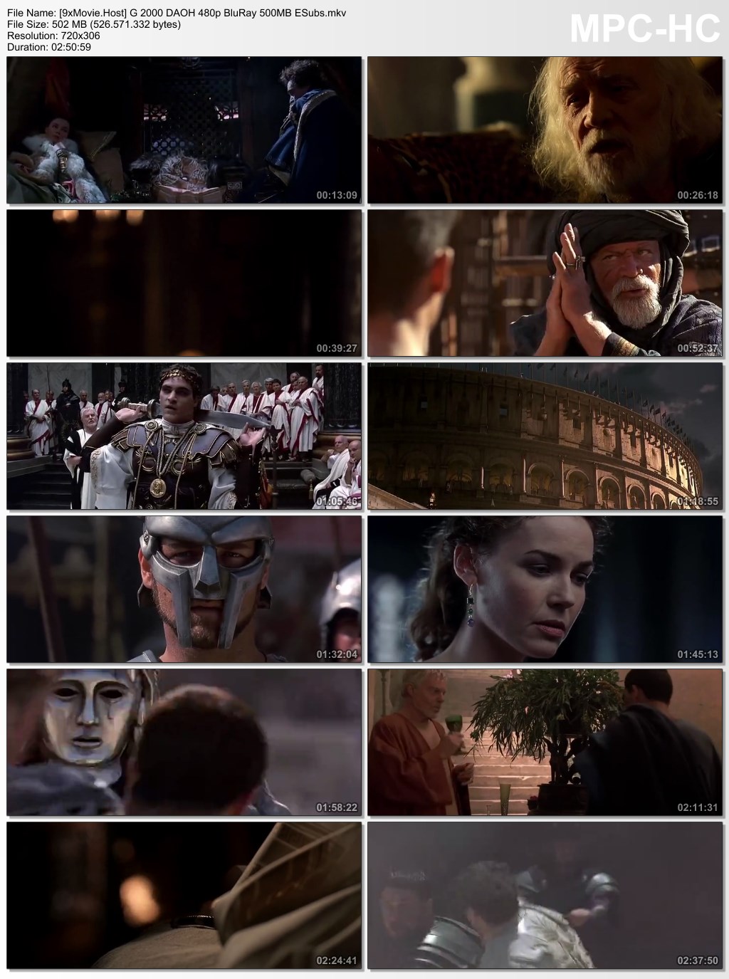 Gladiator 2000 Dual Audio ORG Hindi 480p BluRay x264 500MB ESubs