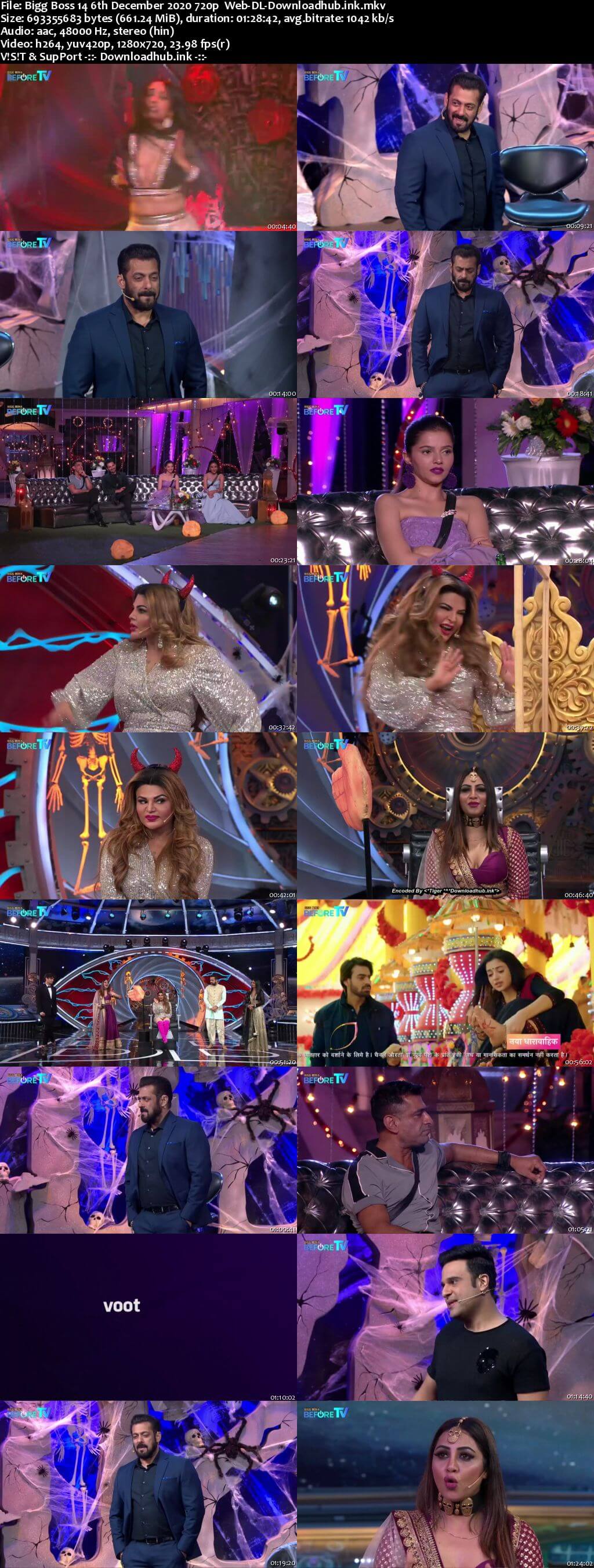 Bigg Boss 14 6th December 2020 Episode 64 720p 480p Web-DL