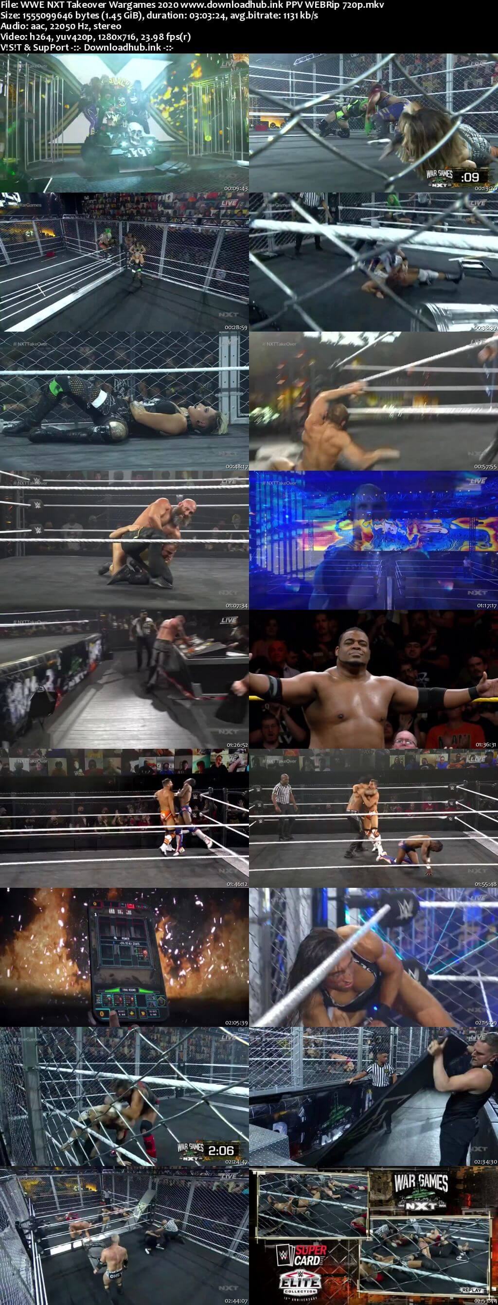 WWE NXT TakeOver War Games 6th December 2020 720p 700MB PPV WEBRip 480p