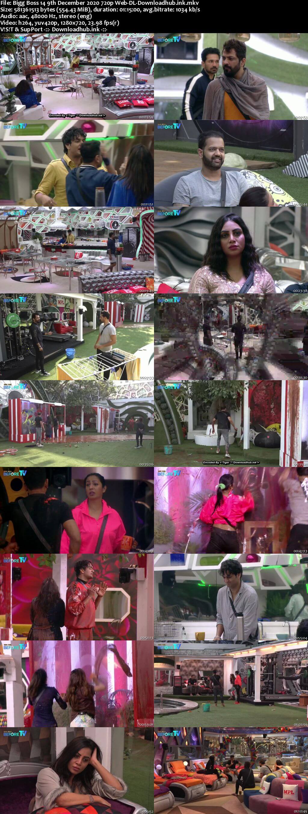 Bigg Boss 14 9th December 2020 Episode 67 720p 480p Web-DL