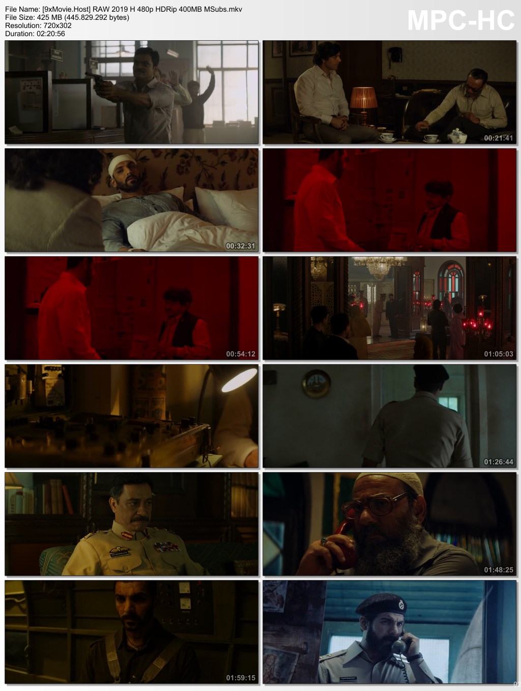 Romeo Akbar Walter 2019 Hindi 480p HDRip x264 400MB MSubs