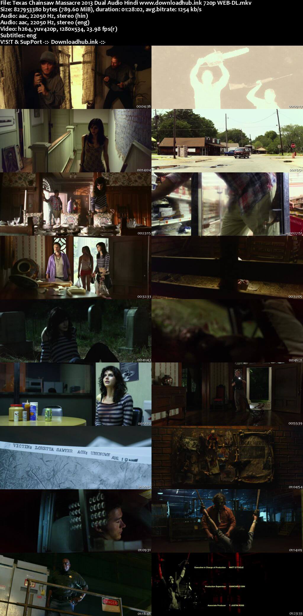 Texas Chainsaw Massacre 2013 Hindi Dual Audio 720p Web-DL ESubs