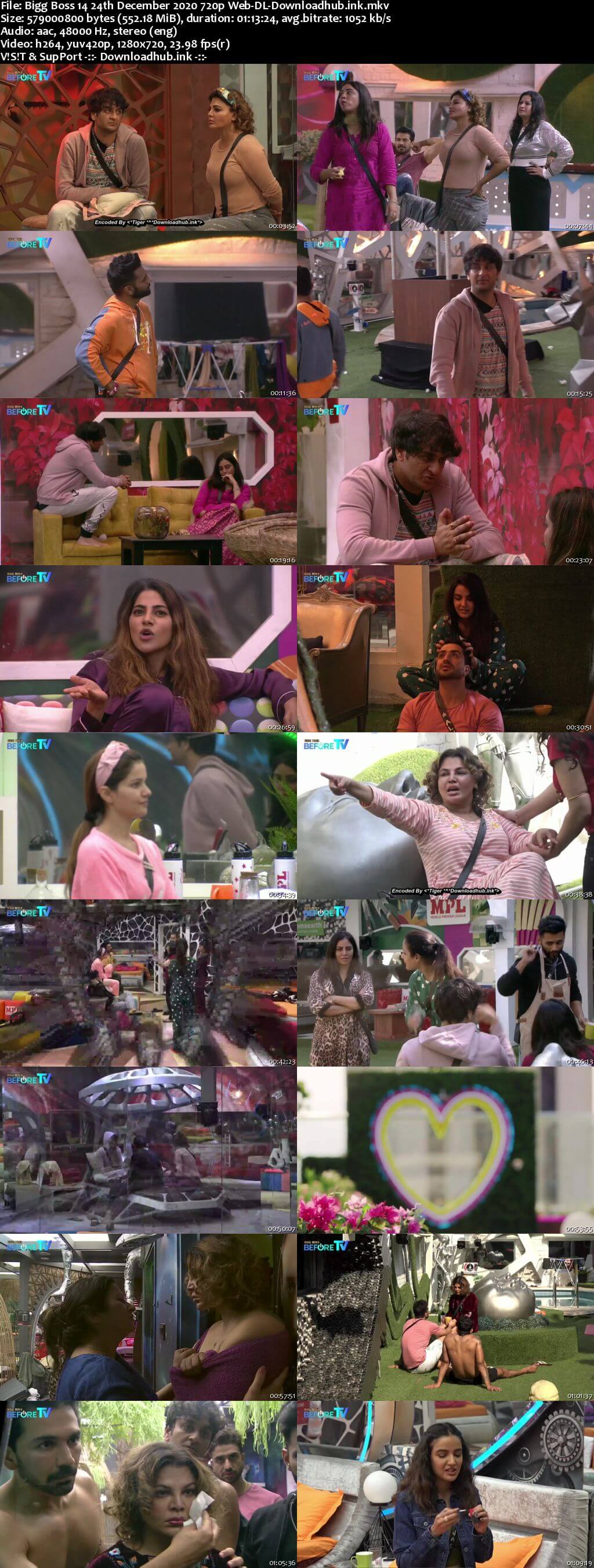 Bigg Boss 14 24th December 2020 Episode 82 720p 480p Web-DL