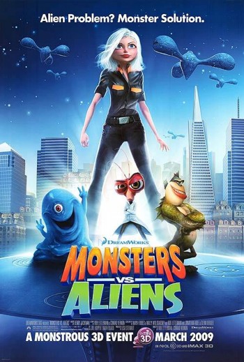 Monsters vs Aliens 2009 Dual Audio Hindi Full Movie Download
