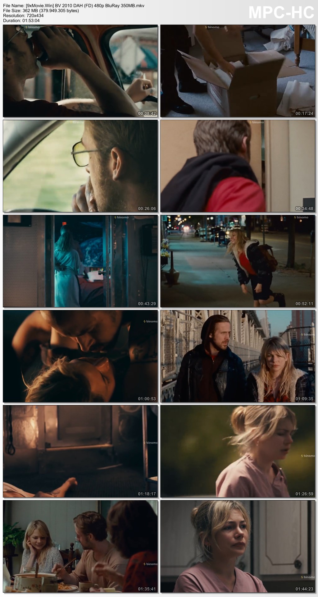 Blue Valentine 2010 Dual Audio Hindi (Fan Dub) 480p BluRay x264 350MB