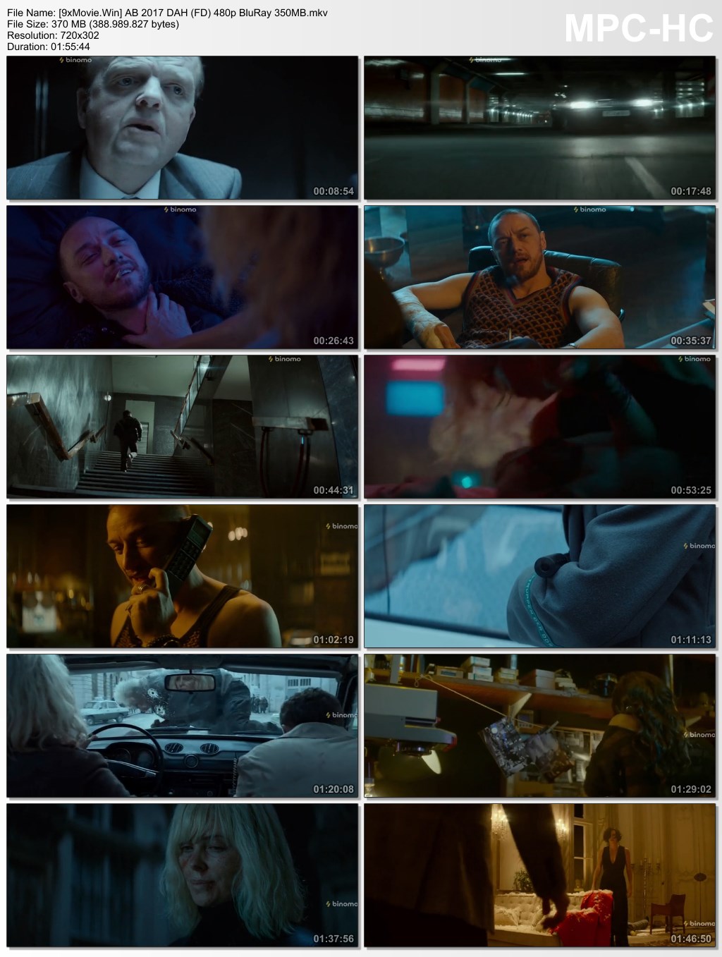 Atomic Blonde 2017 Dual Audio Hindi (Fan Dub) 480p BluRay x264 350MB