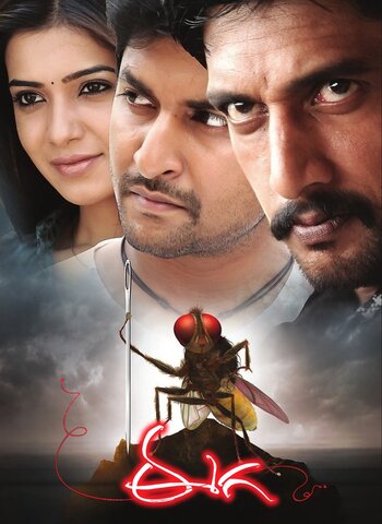 Eega 2012 Dual Audio ORG Hindi 480p BluRay x264 400MB ESubs