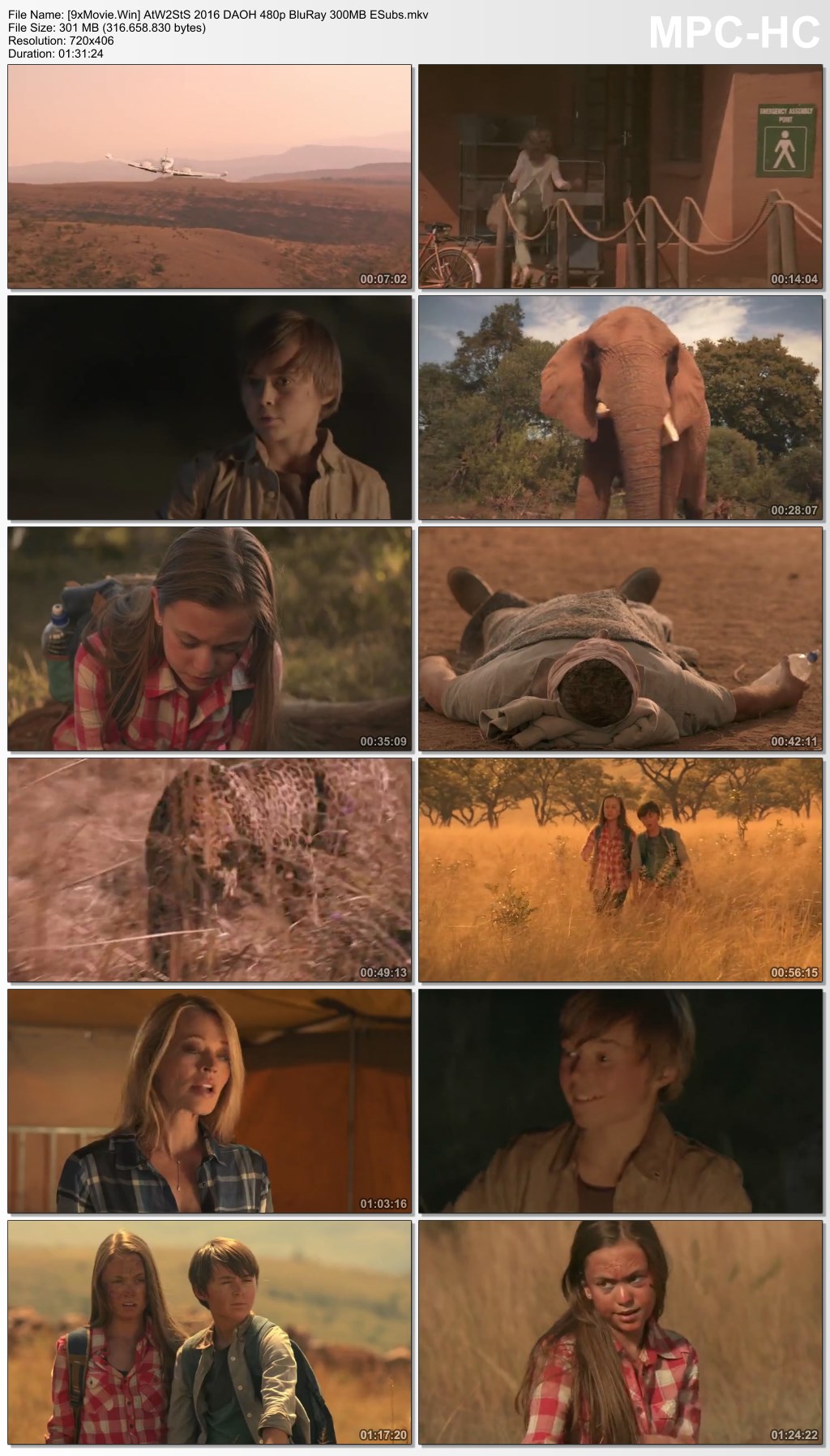 Against the Wild 2 Survive the Serengeti 2016 Dual Audio Hindi 480p BluRay 300MB ESubs