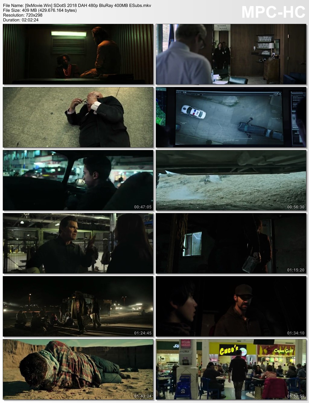 Sicario Day of the Soldado 2018 Dual Audio Hindi 480p BluRay x264 400MB ESubs