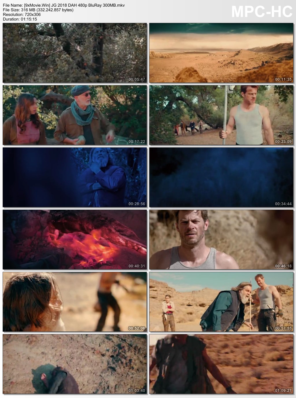 Jurassic Galaxy 2018 Dual Audio Hindi 480p BluRay x264 300MB