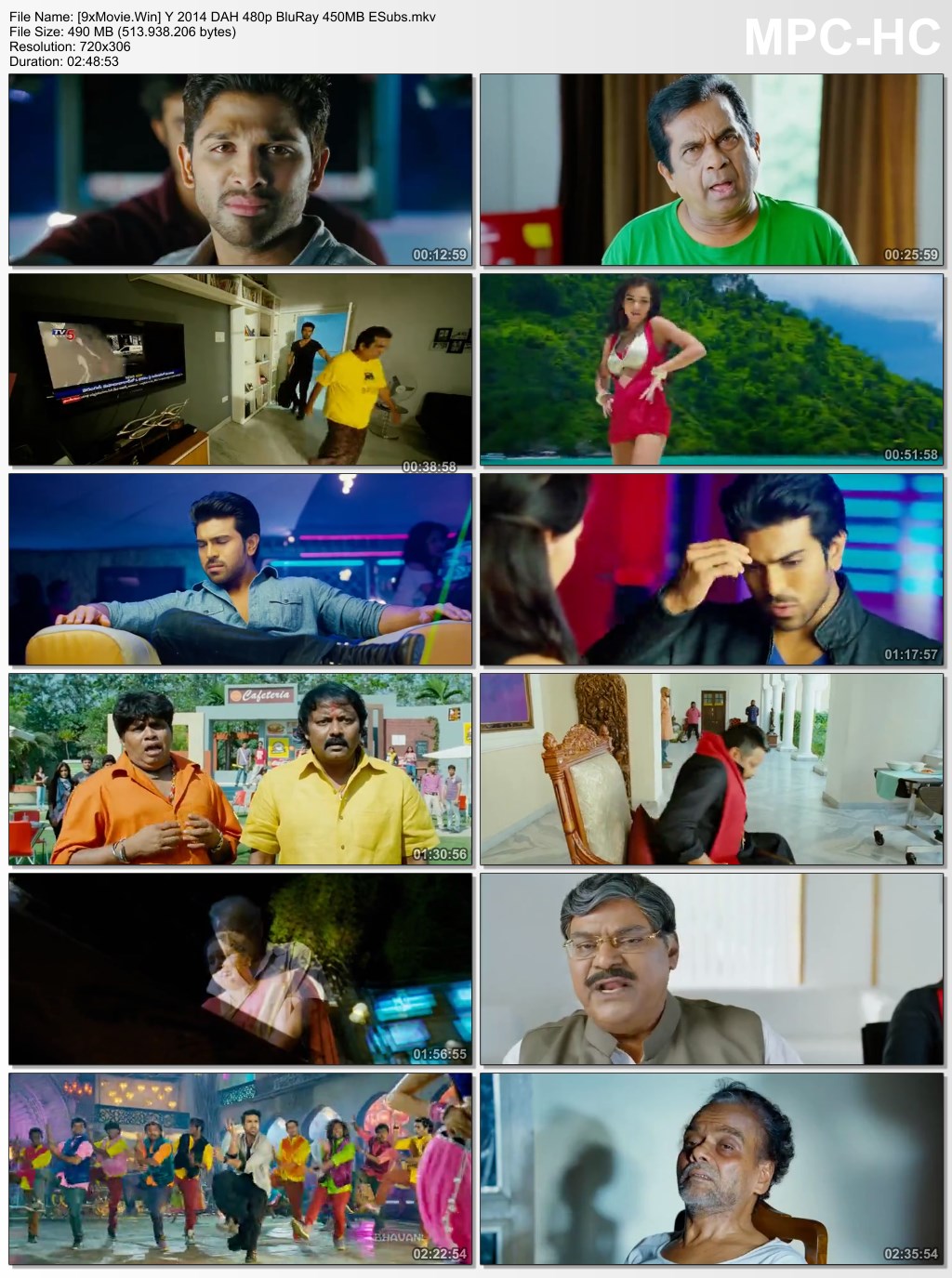 Yevadu 2014 Dual Audio Hindi 480p BluRay x264 450MB ESubs