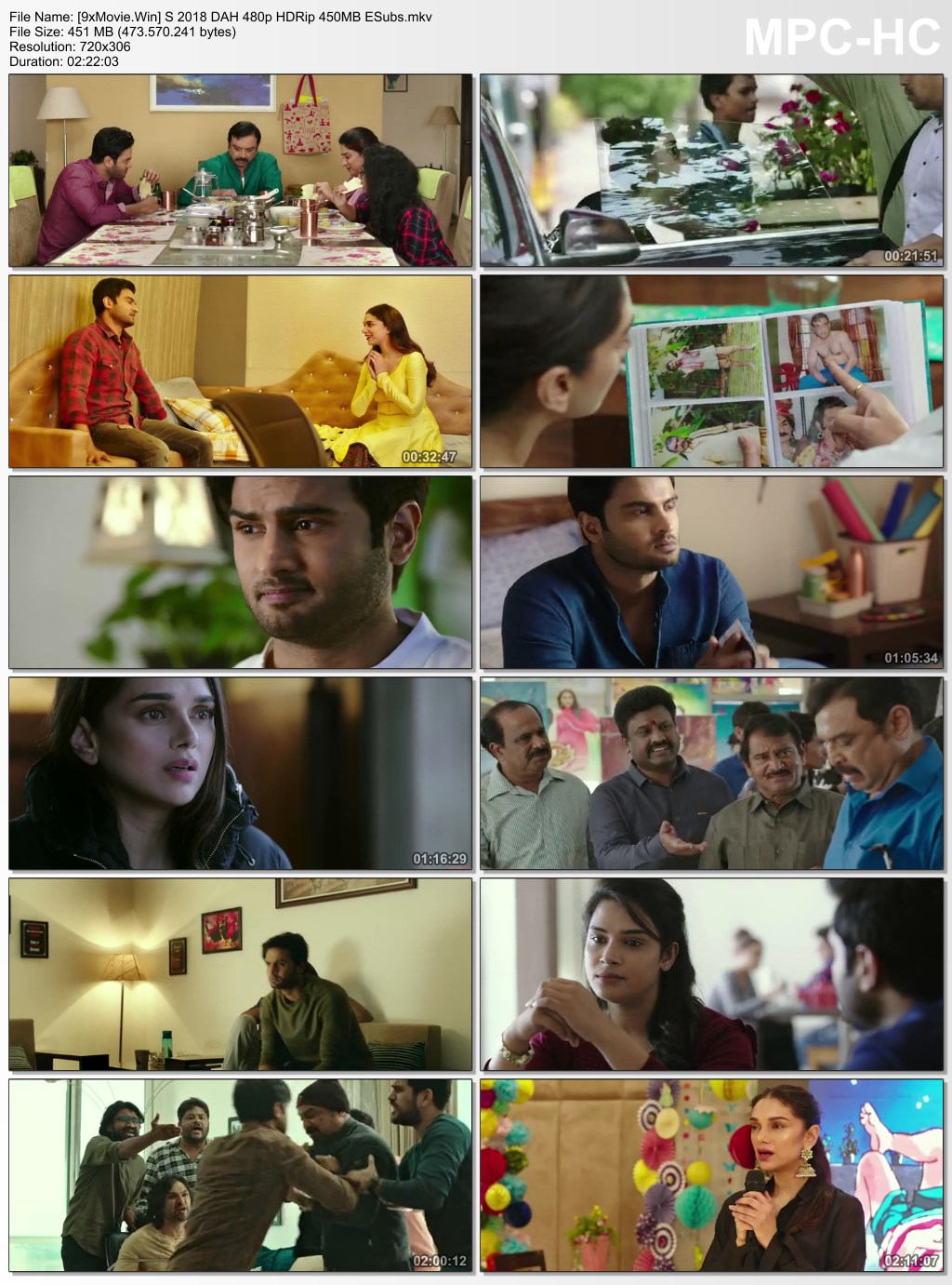 Sammohanam 2018 Dual Audio Hindi 480p HDRip x264 450MB ESubs