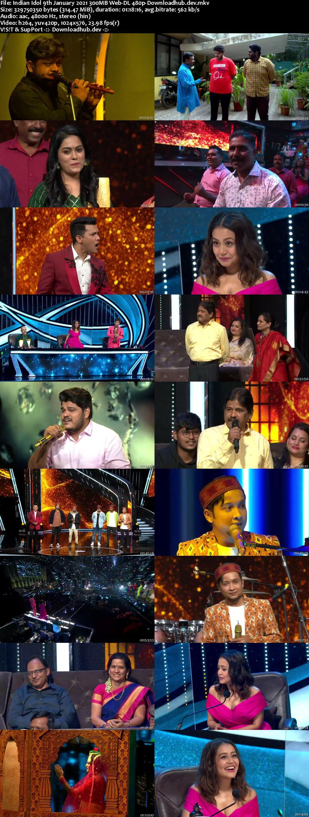 Indian Idol 09 January 2021 Episode 13 Web-DL 480p