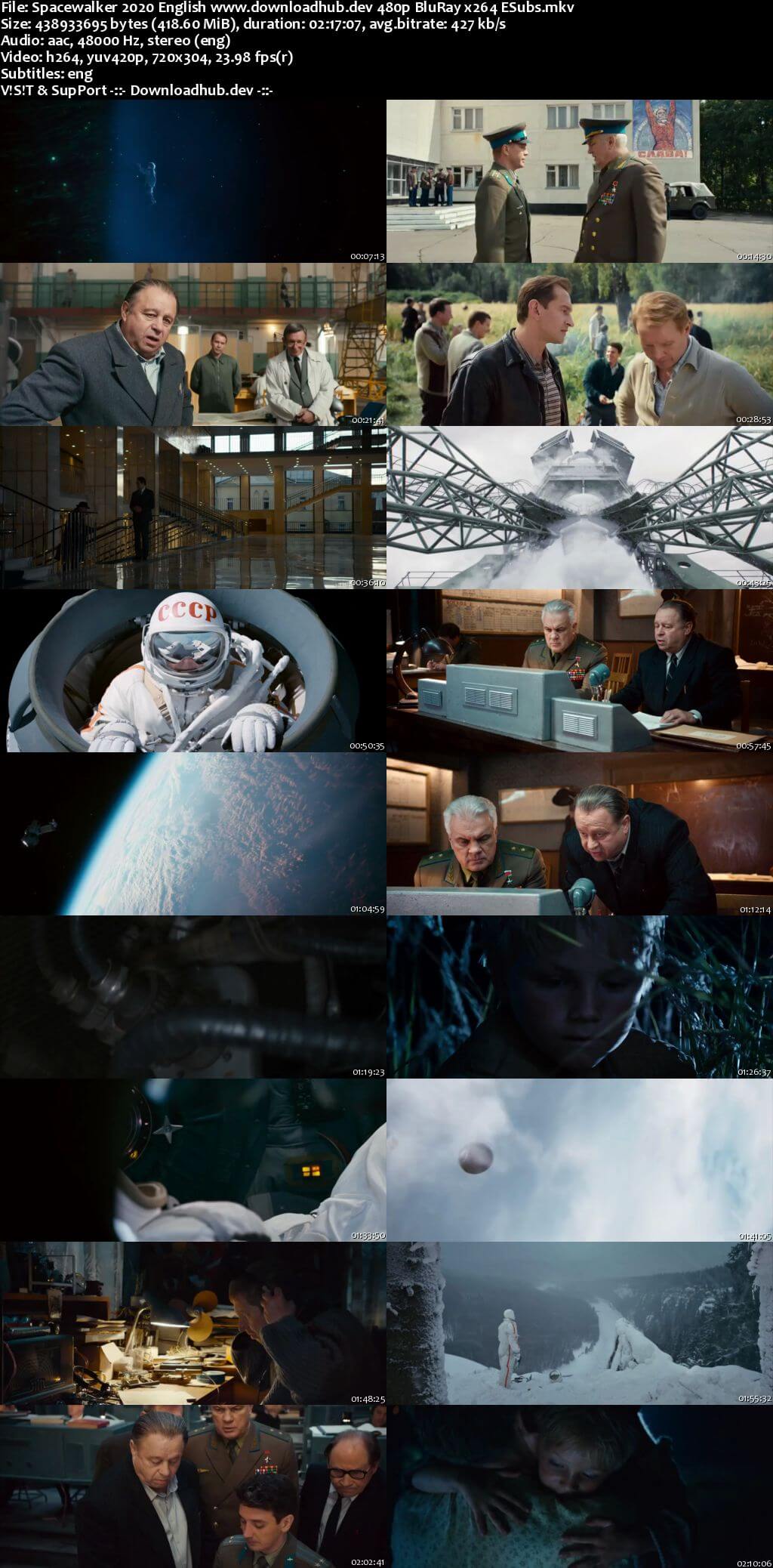 Spacewalker 2020 English 400MB BRRip 480p ESubs