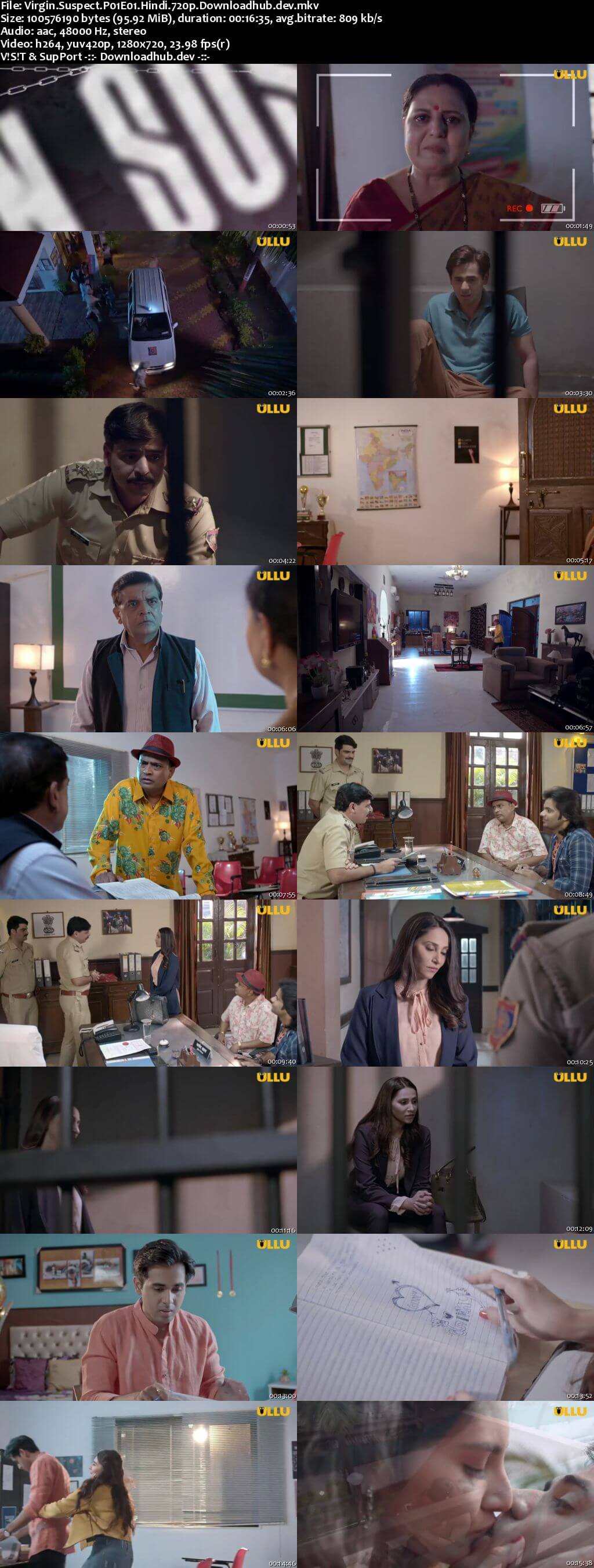 Virgin Suspect 2021 Hindi Part 1 ULLU WEB Series 720p HDRip x264