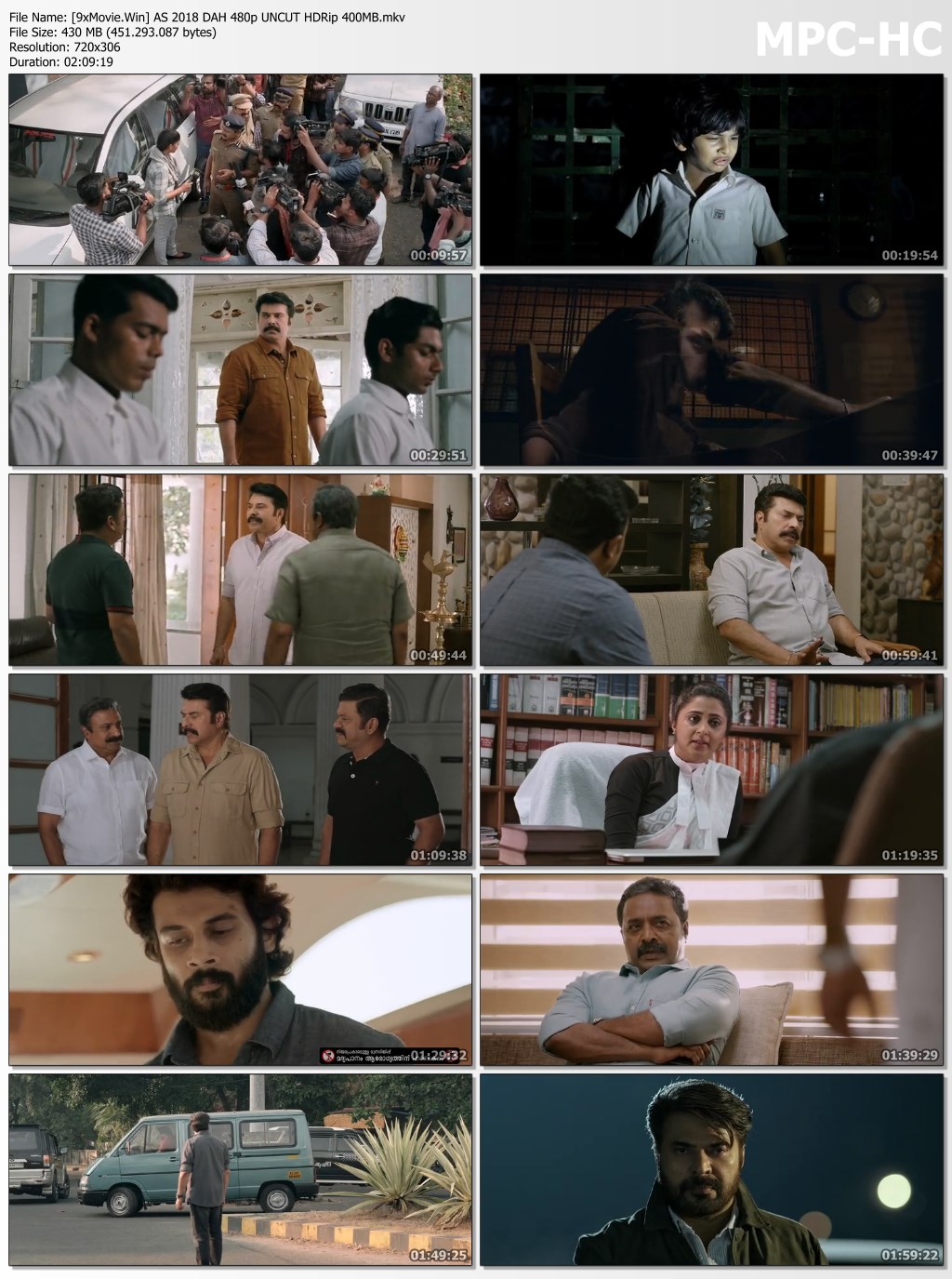 Abrahaminte Santhathikal 2018 Dual Audio Hindi 480p UNCUT HDRip x264 400MB