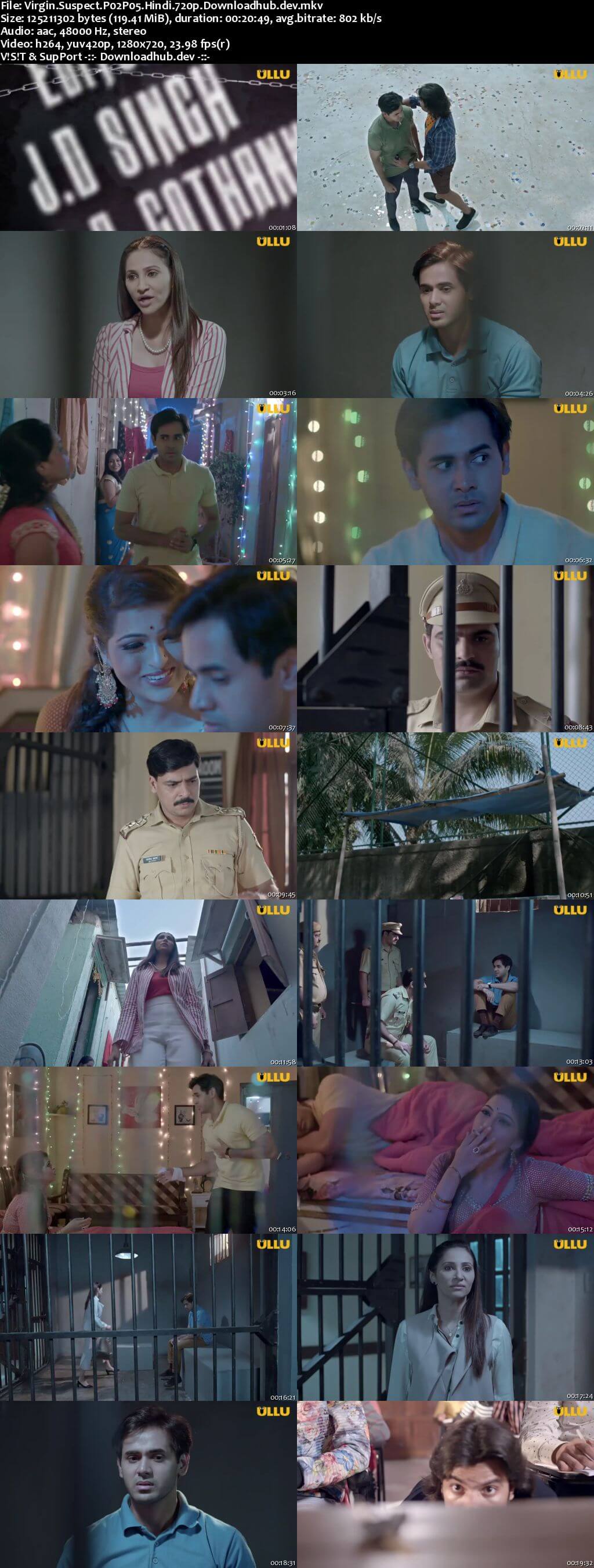 Virgin Suspect 2021 Hindi Part 2 ULLU WEB Series 720p HDRip x264