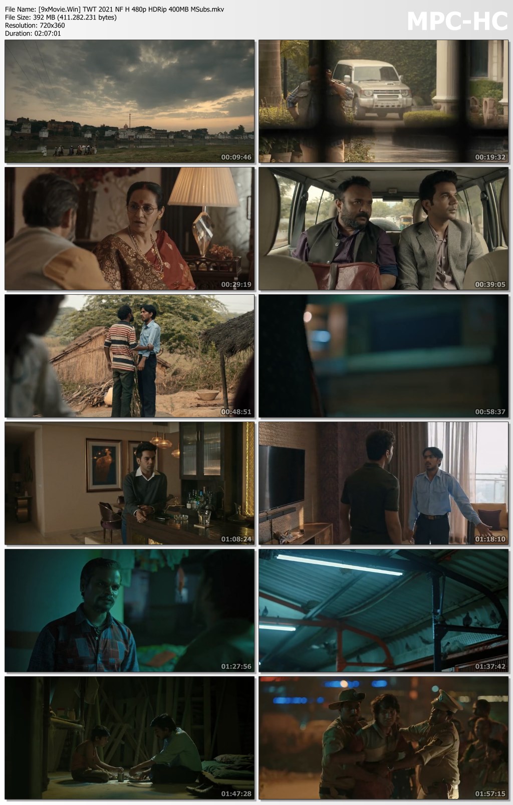 The White Tiger 2021 Netflix Hindi 480p HDRip x264 400MB MSubs