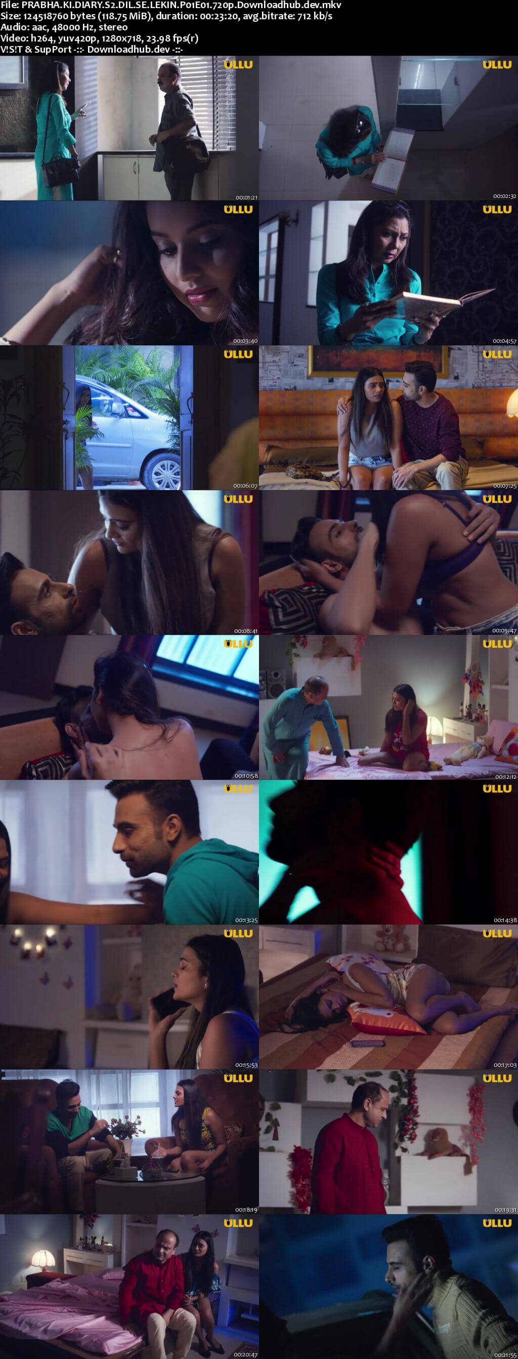 Prabha Ki Diary S2 Dil Se Lekin 2021 Hindi Part 1 ULLU WEB Series 720p HDRip x264