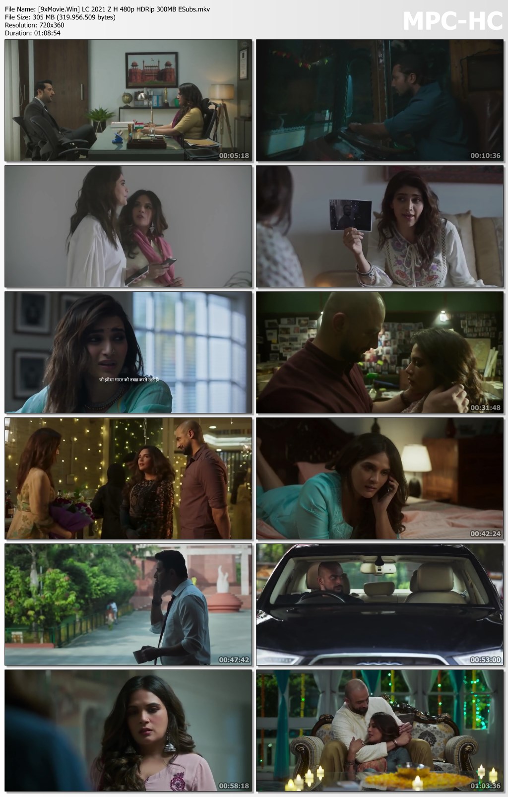 Lahore Confidential 2021 Zee5 Hindi 480p HDRip x264 300MB ESubs