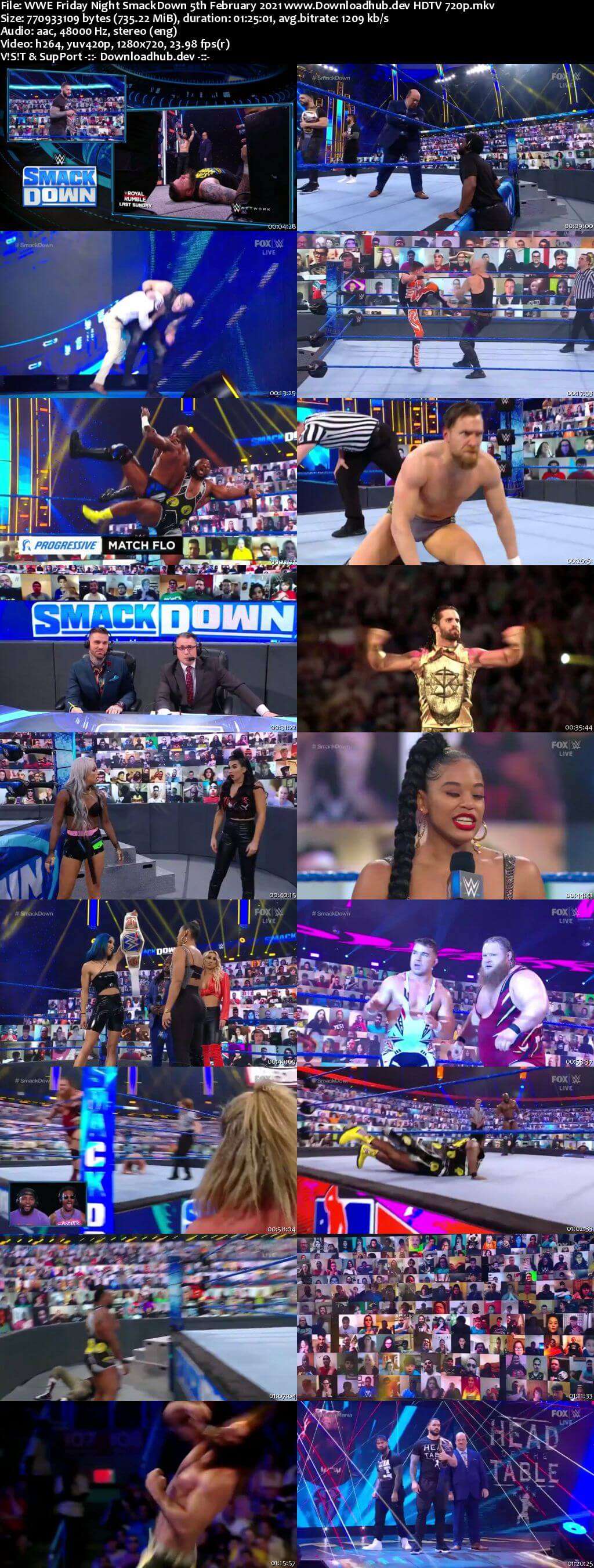 WWE Friday Night Smackdown 5th February 2021 720p 300MB HDTV 480p