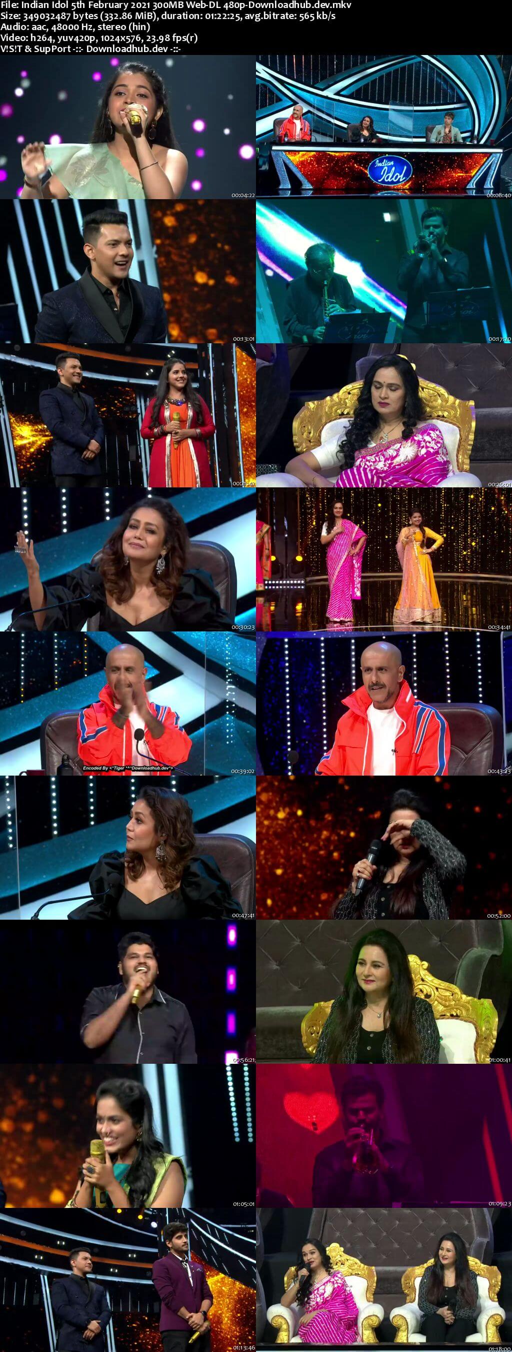 Indian Idol 05 February 2021 Episode 21 Web-DL 480p