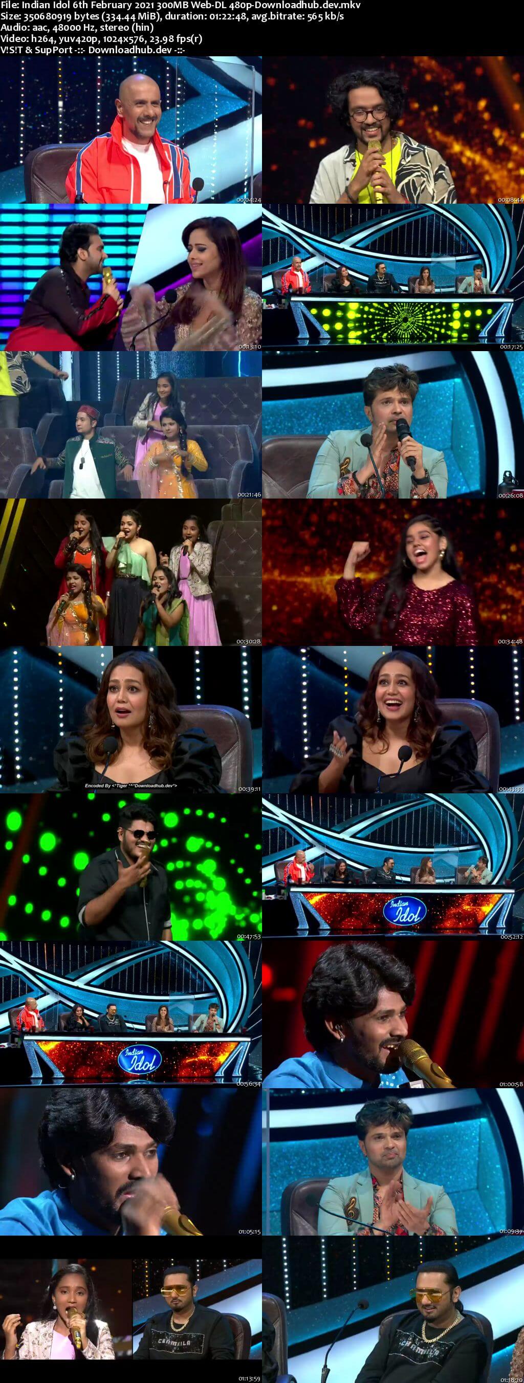 Indian Idol 06 February 2021 Episode 22 Web-DL 480p