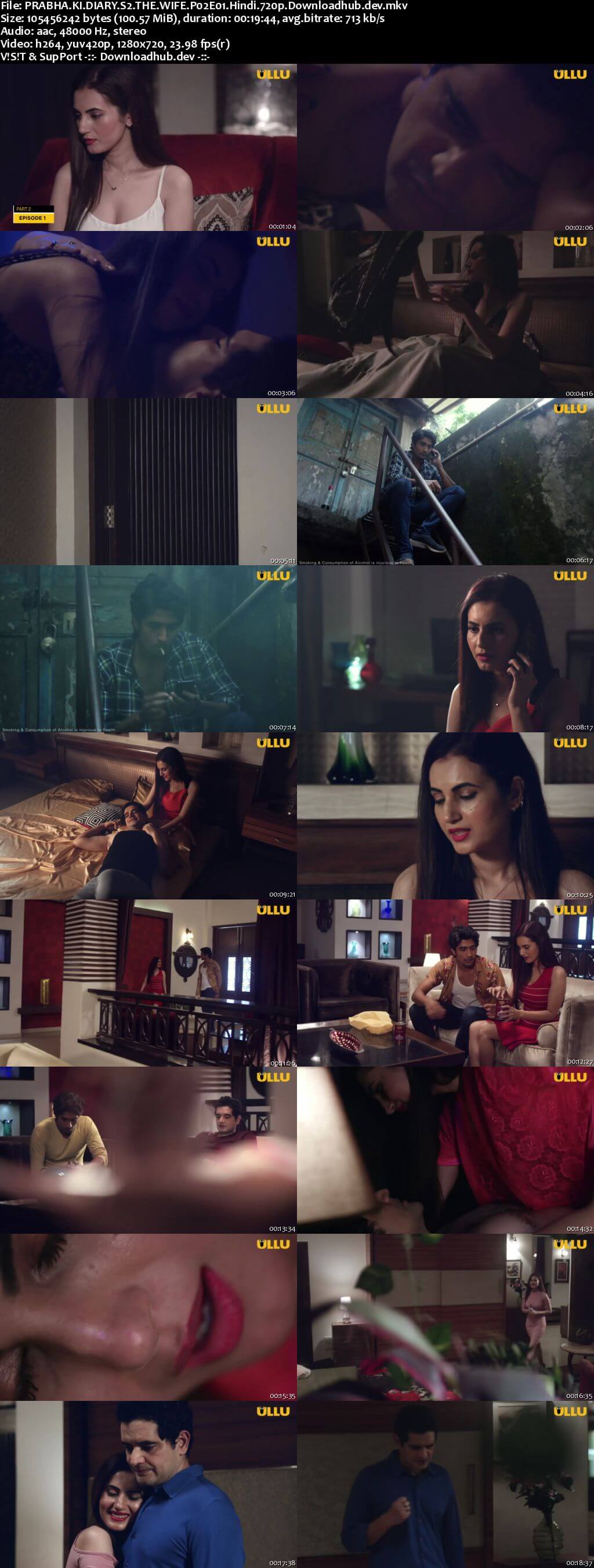 Prabha Ki Diary S2 The Wife 2021 Hindi Part 2 ULLU WEB Series 720p HDRip x264