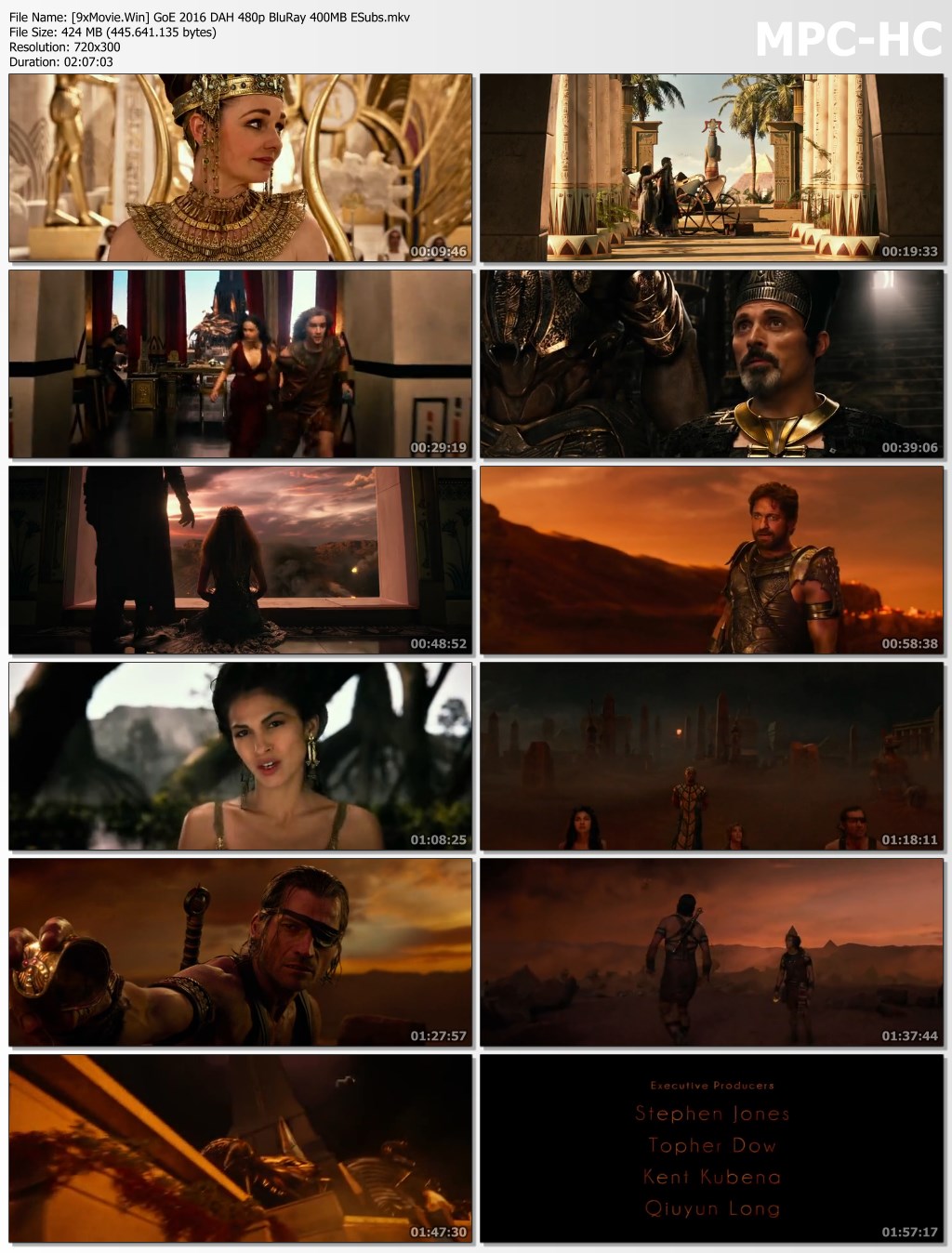 Gods of Egypt 2016 Dual Audio Hindi 480p BluRay x264 400MB ESubs