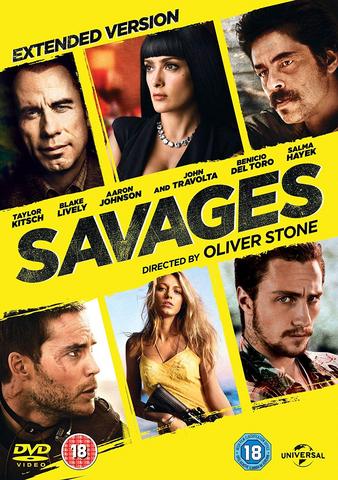 Savages 2012 Dual Audio Hindi 480p BluRay x264 450MB ESubs