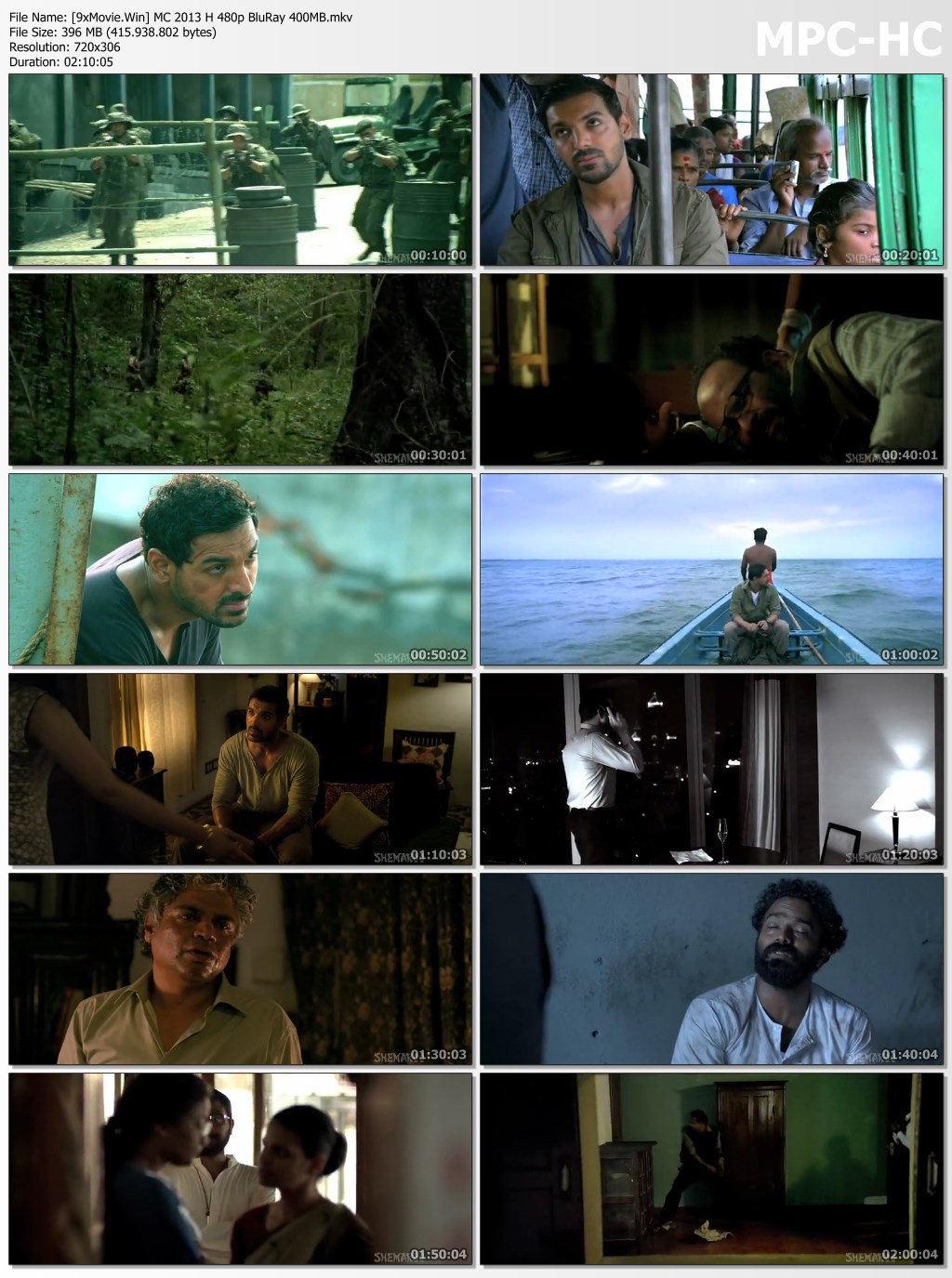 Madras Cafe 2013 Hindi 480p BluRay x264 400MB