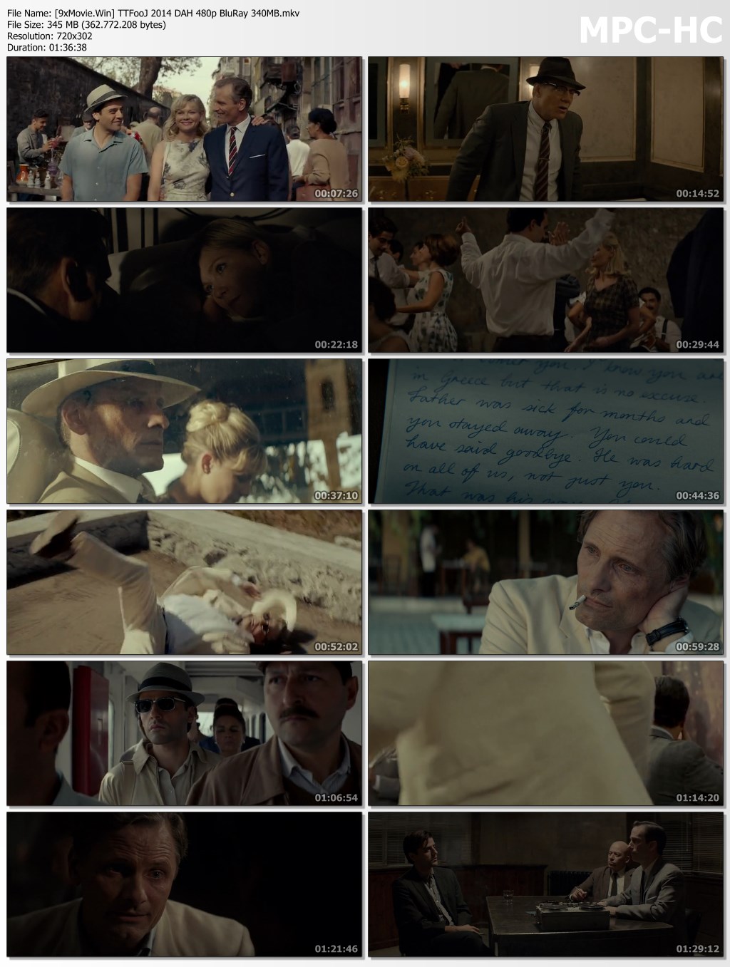 The Two Faces of January 2014 Dual Audio Hindi 480p BluRay x264 340MB