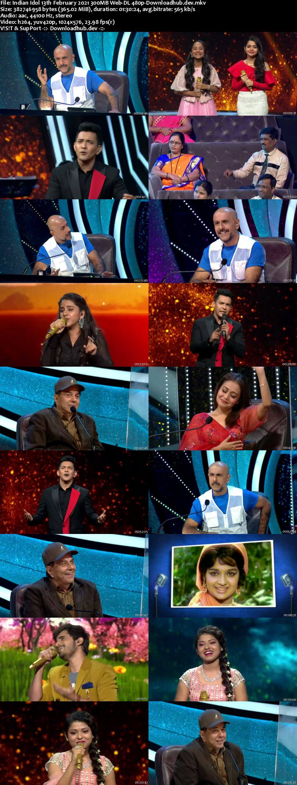 Indian Idol 13 February 2021 Episode 23 Web-DL 480p