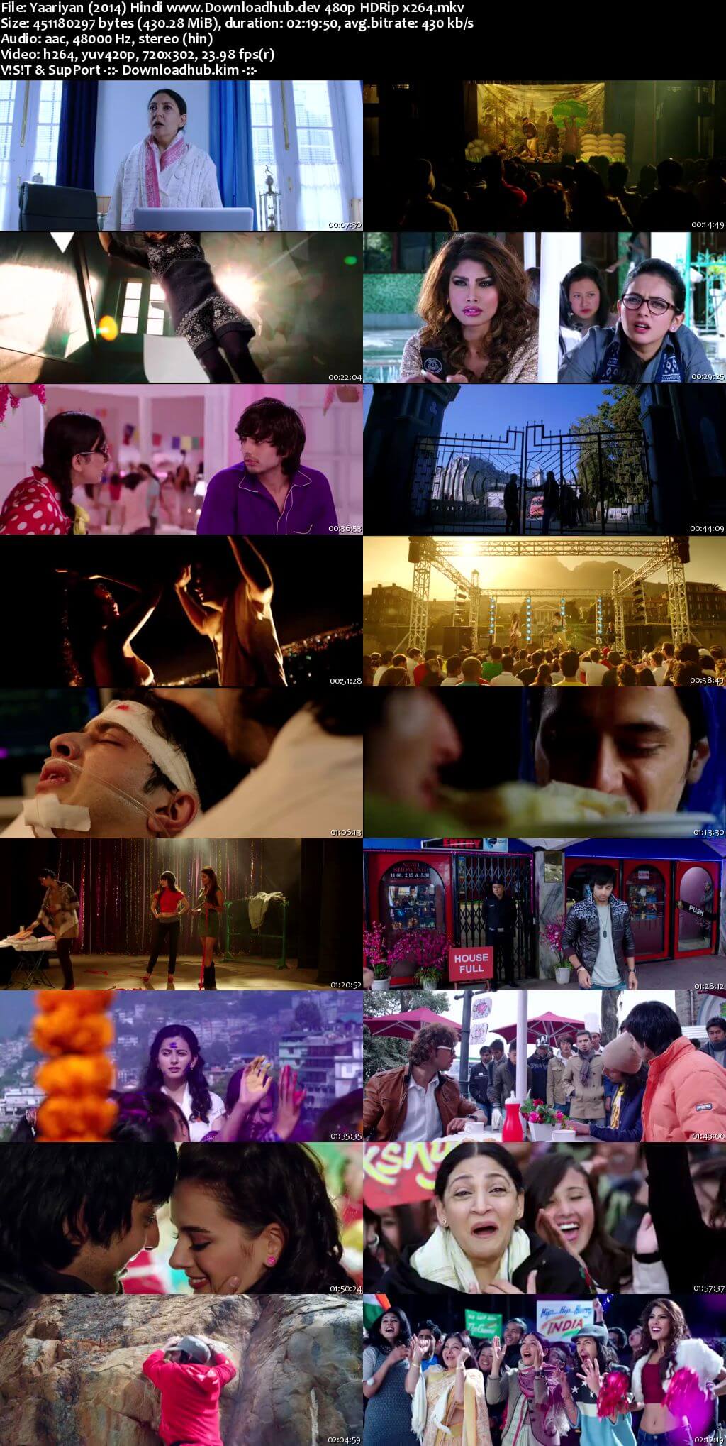 Yaariyan 2014 Hindi 400MB HDRip 480p