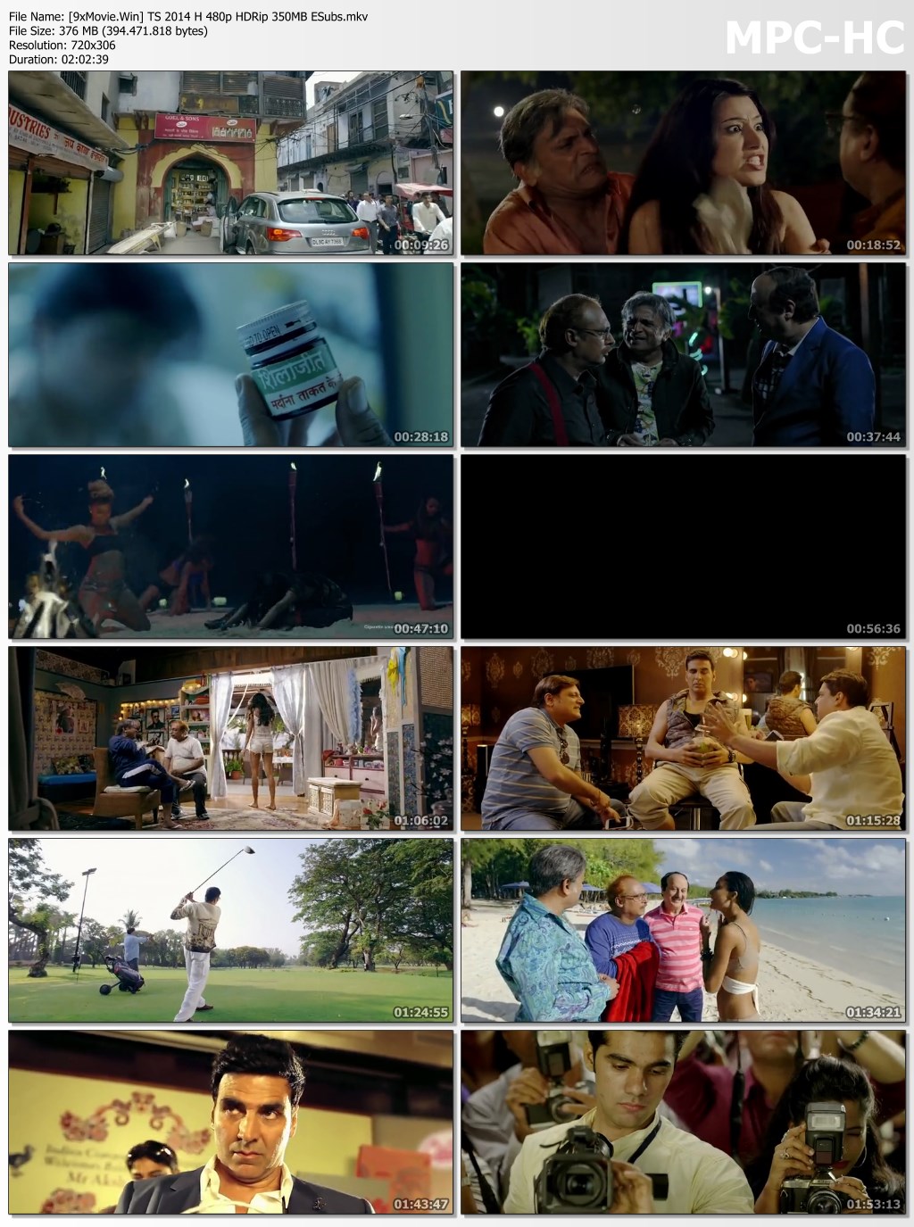 The Shaukeens 2014 Hindi 480p HDRip x264 350MB ESubs