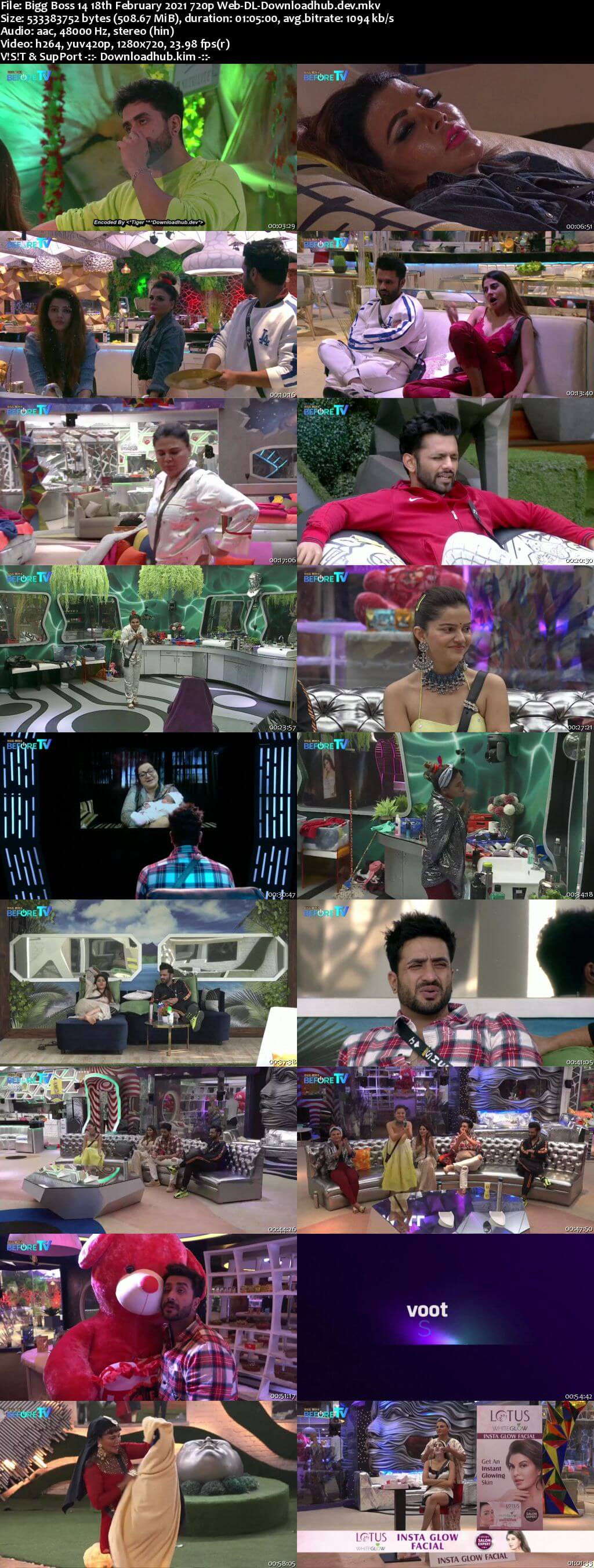 Bigg Boss 14 18th February 2021 Episode 138 720p 480p Web-DL