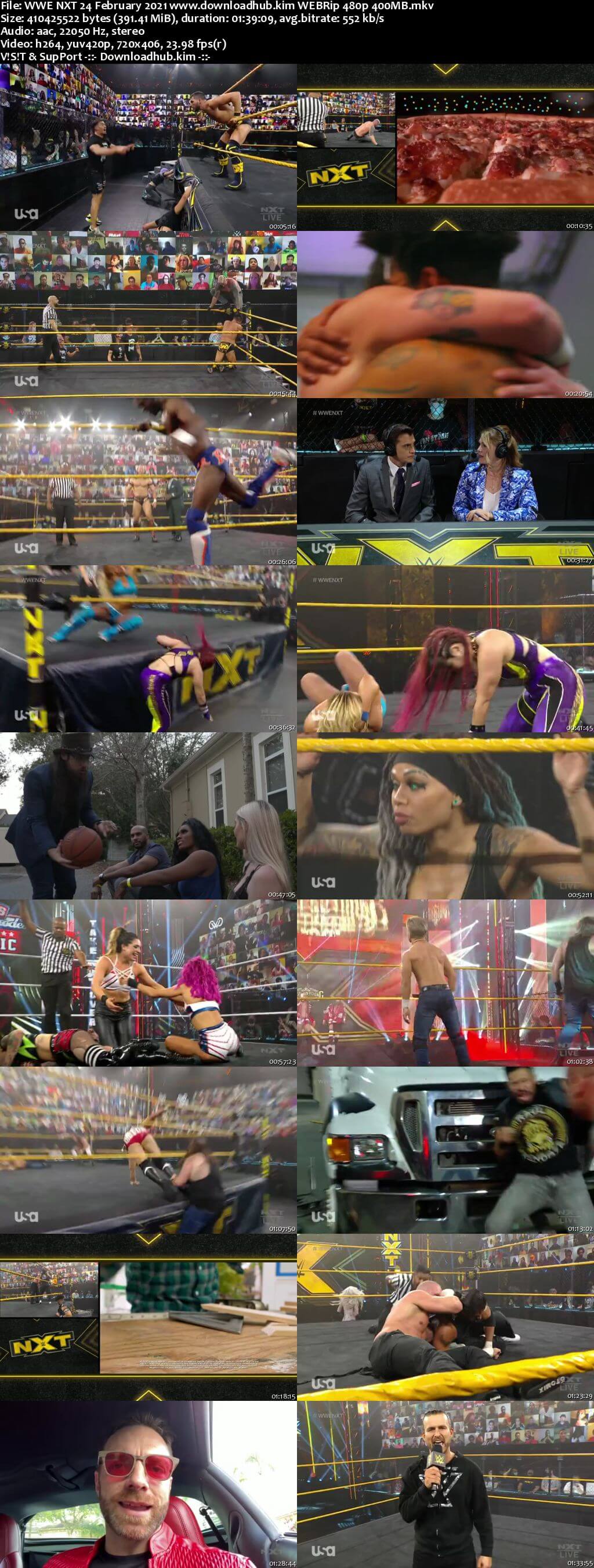 WWE NXT 24th February 2021 400MB HDTV 480p